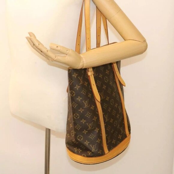 LOUIS VUITTON Monogram Bucket GM Shoulder Bag bs465 LV Auth - Picture 1 of 16